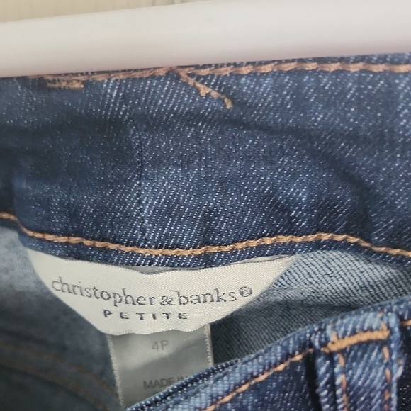 Dark Blue Denim Capris - Picture 3 of 3